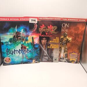 Prima Games Lot of 3 PS2 Guides Summoner Onimusha Legion The Legend of Excalibur
